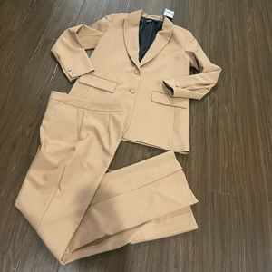 Zara blogger caramel pants suits